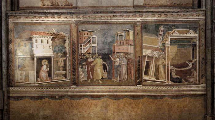 GIOTTO di Bondone Legend of St Francis: Scenes Nos Spain oil painting art